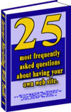 Product picture 25 Most Frequently asked questions on being a web master