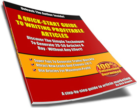 Product picture A Quick-Start Guide To Writing Profitable Articles