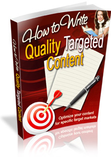 Product picture How to Write Quality Targeted Content