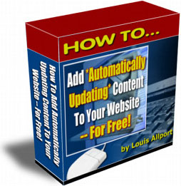 Product picture How To Add *Automatically Updating* Content To Your Website - For Free!